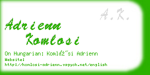 adrienn komlosi business card